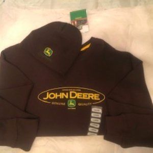 John Deere Henley with Beanie